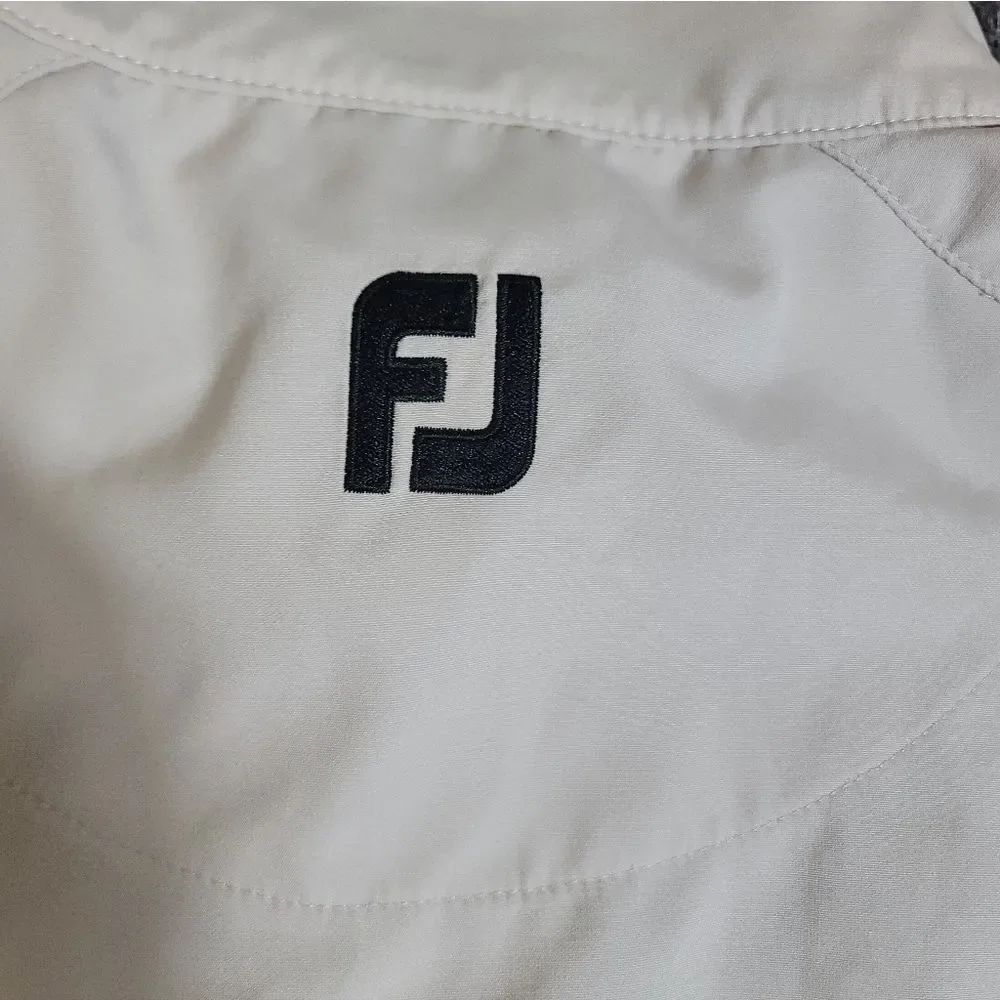 FootJoy FJ Golf Quarter Zip Pullover Windbreaker White Wickenburg CC